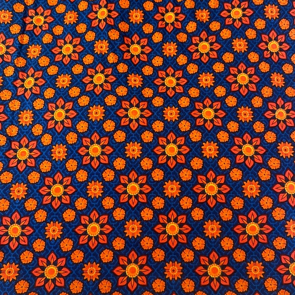 LuLaRoe Women’s Julia Dress/Size: Medium/Color: Orange-Blue Floral (NWT) - Picture 5 of 10